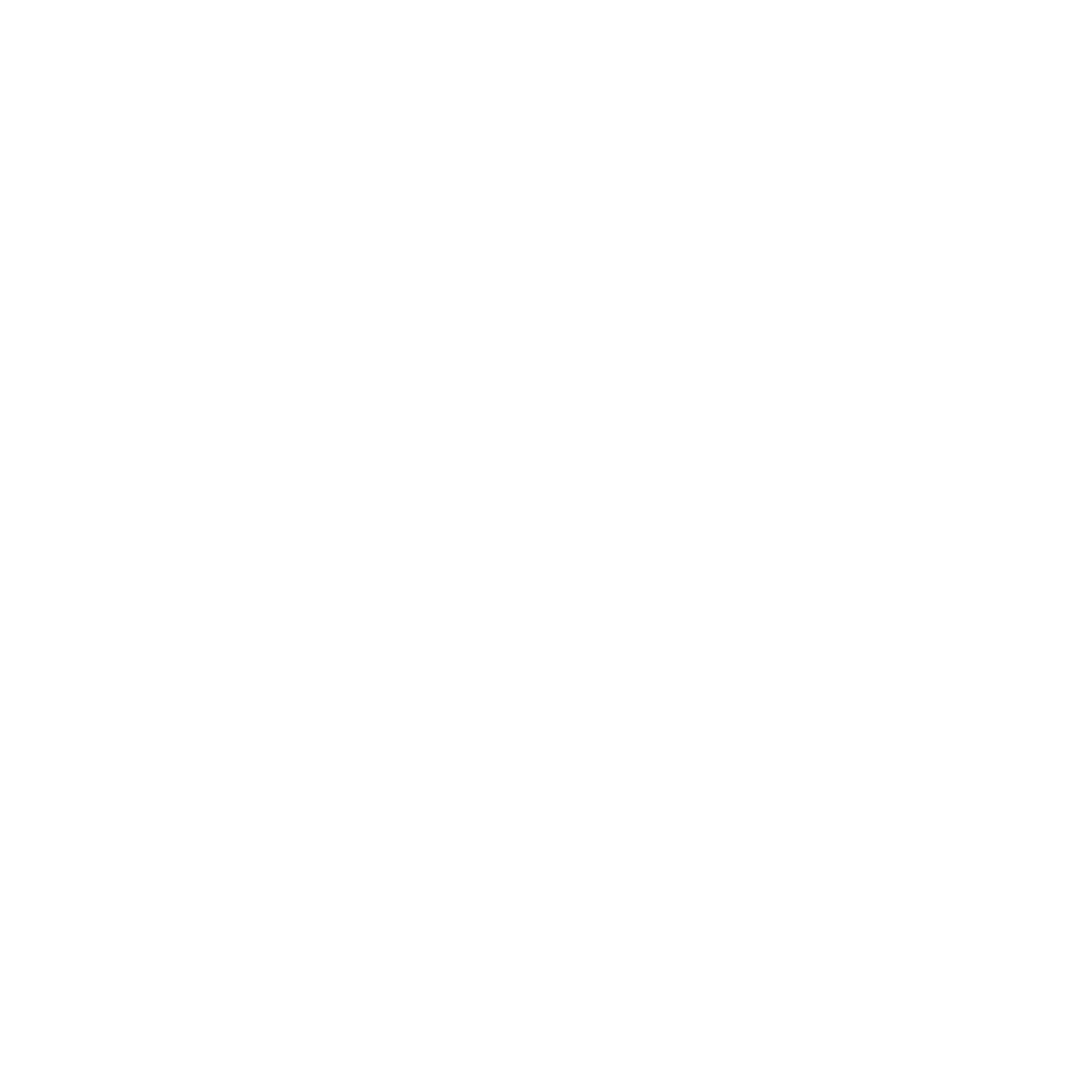 White magnifying glass icon on a transparent background.